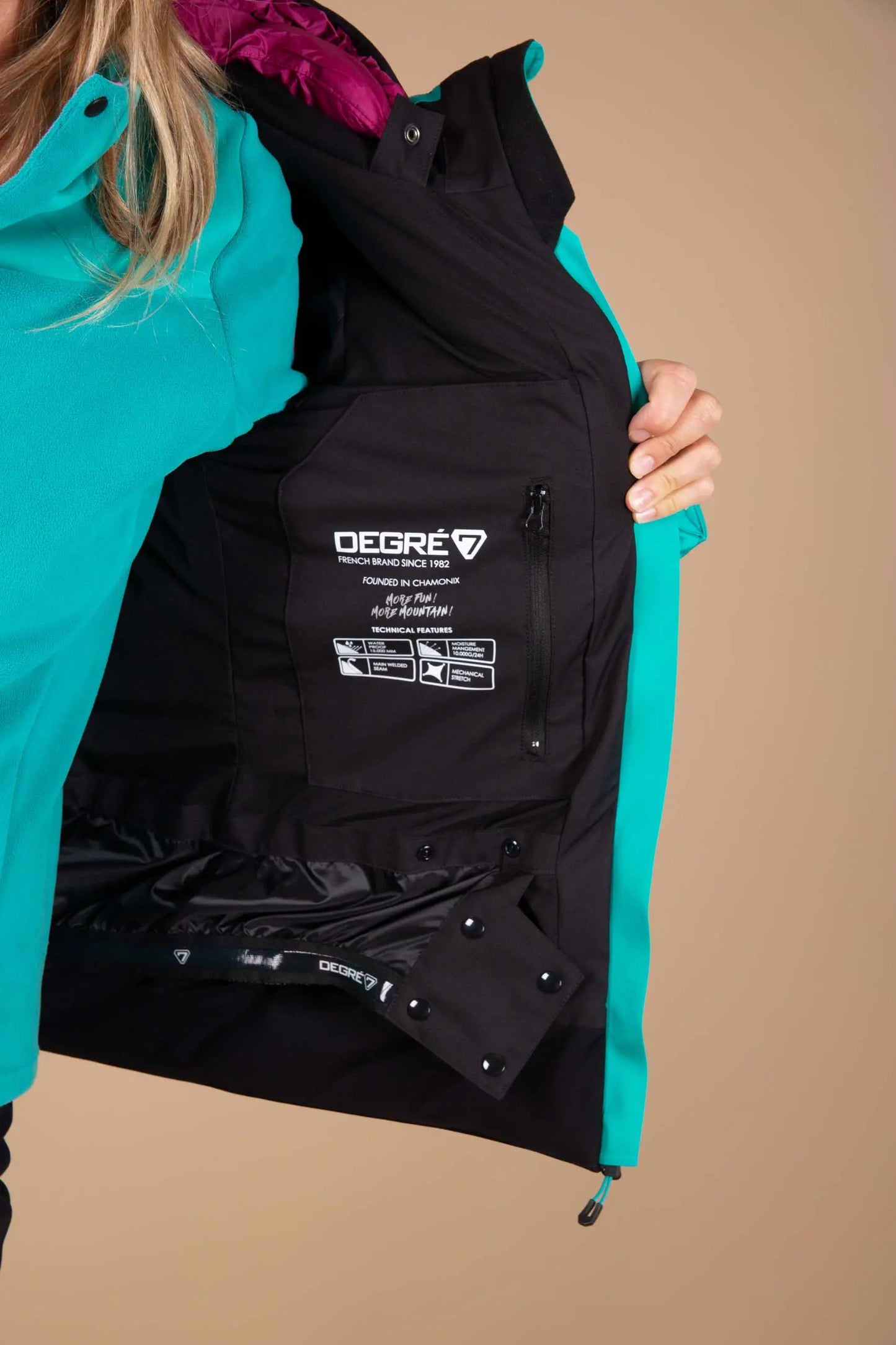 Skijacke - BAZEN Mint - 15k/15k Wassersäule