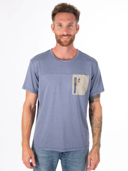 T-Shirt - BRAIM Navy - Atmungsaktivität