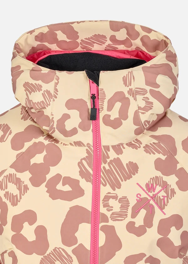 Skijacke - 1XICES New Leopard Brown - 20k/20k Wassersäule