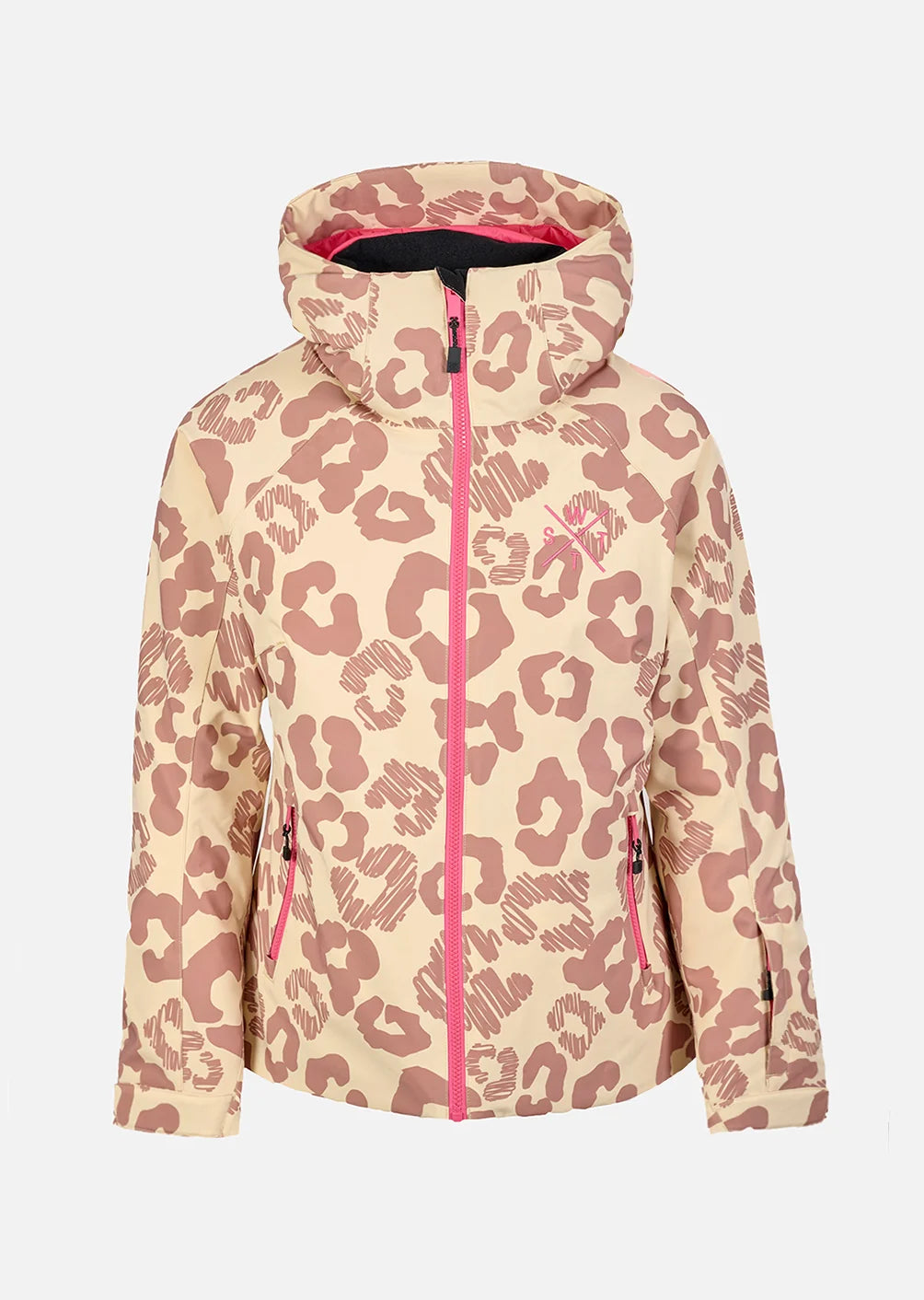 Skijacke - 1XICES New Leopard Brown - 20k/20k Wassersäule