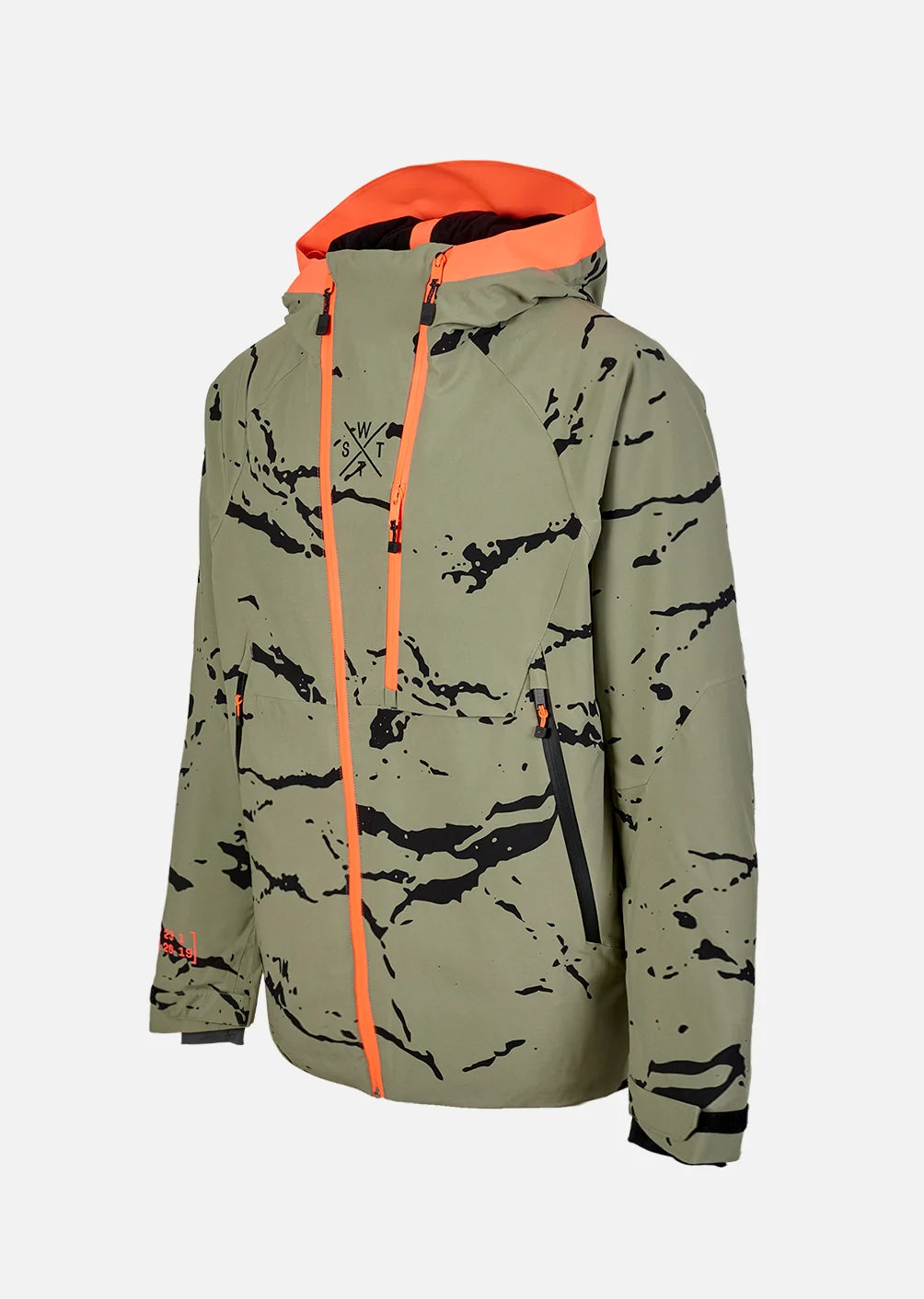 Skijacke - 1VENOM Camo Olive - 20K/20K Wassersäule