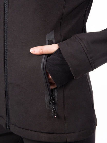 Softshelljacke - NELKA Black Black - 5k/5k Wassersäule