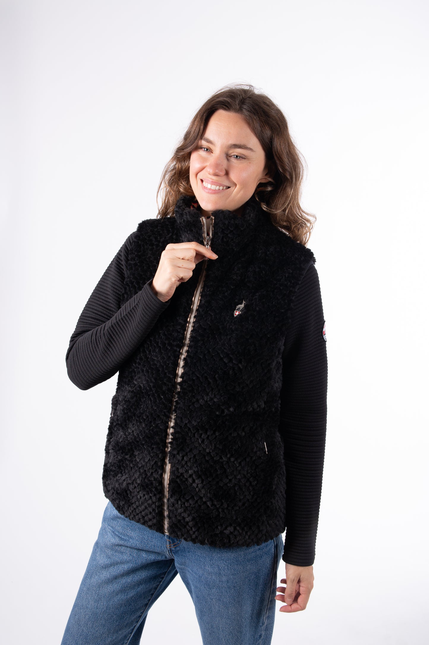 Weste - CAROL Black - 2-in-1 Design