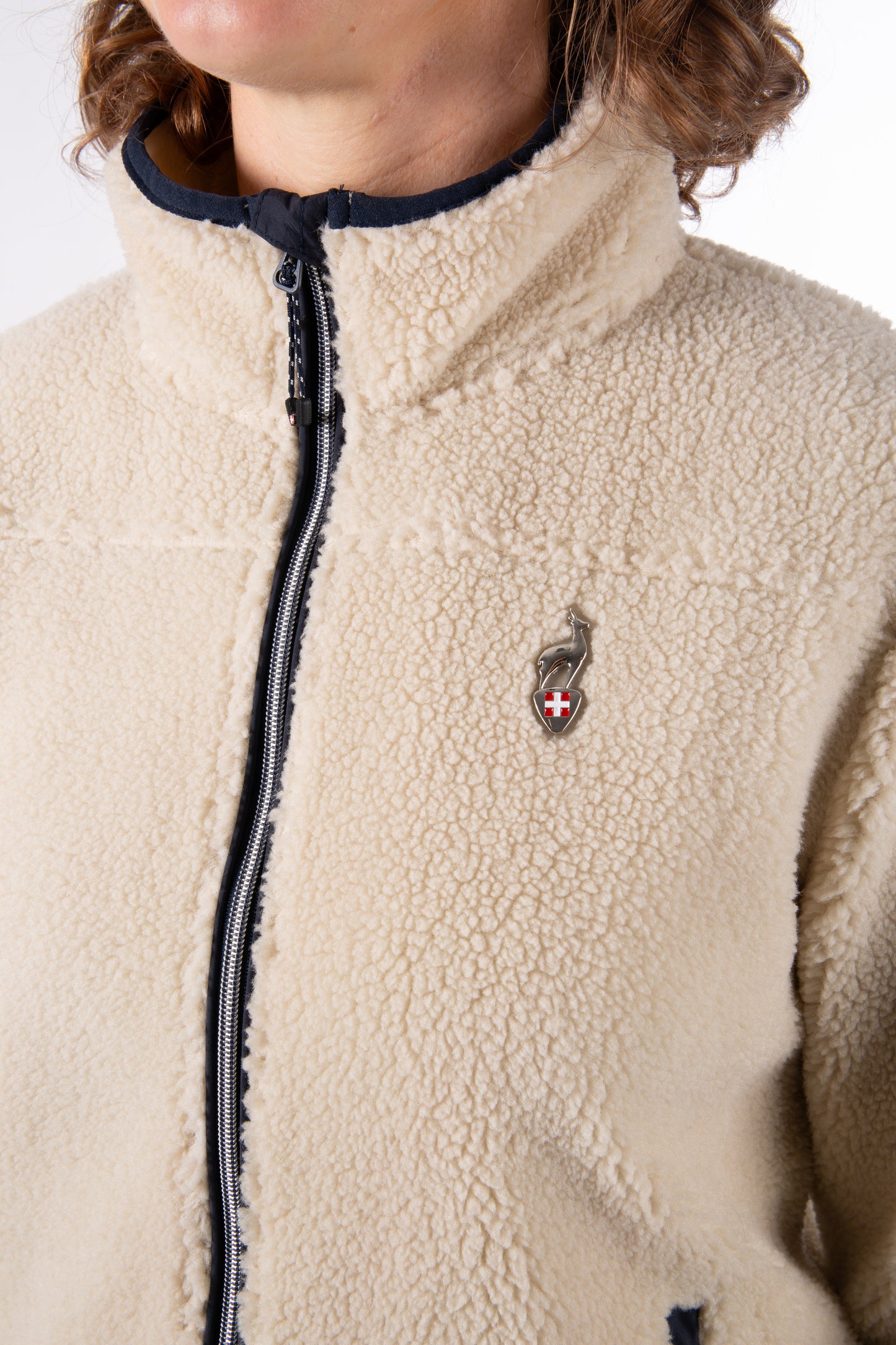 Sherpa Jacke - SARRA Greige - Warm