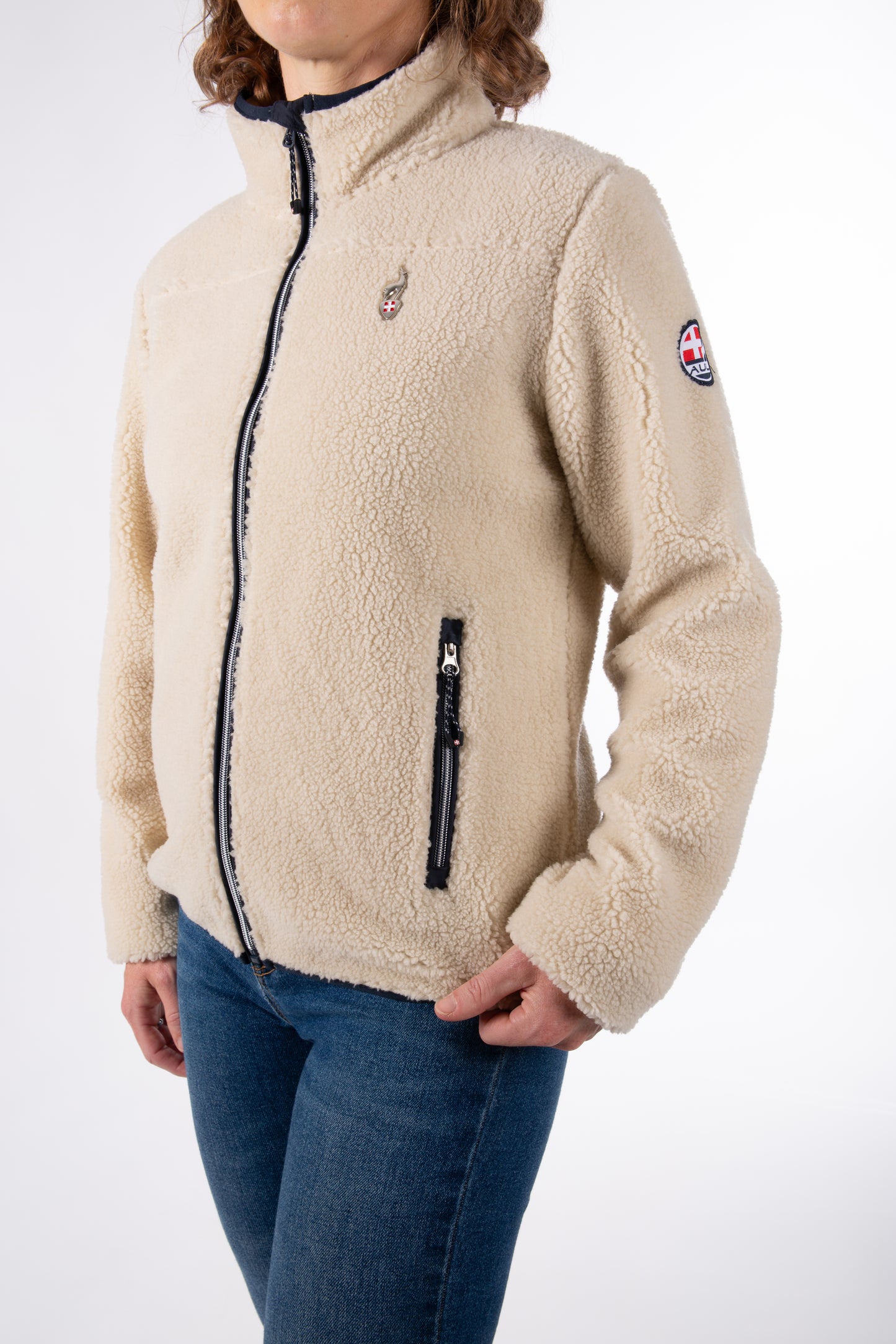 Sherpa Jacke - SARRA Greige - Warm