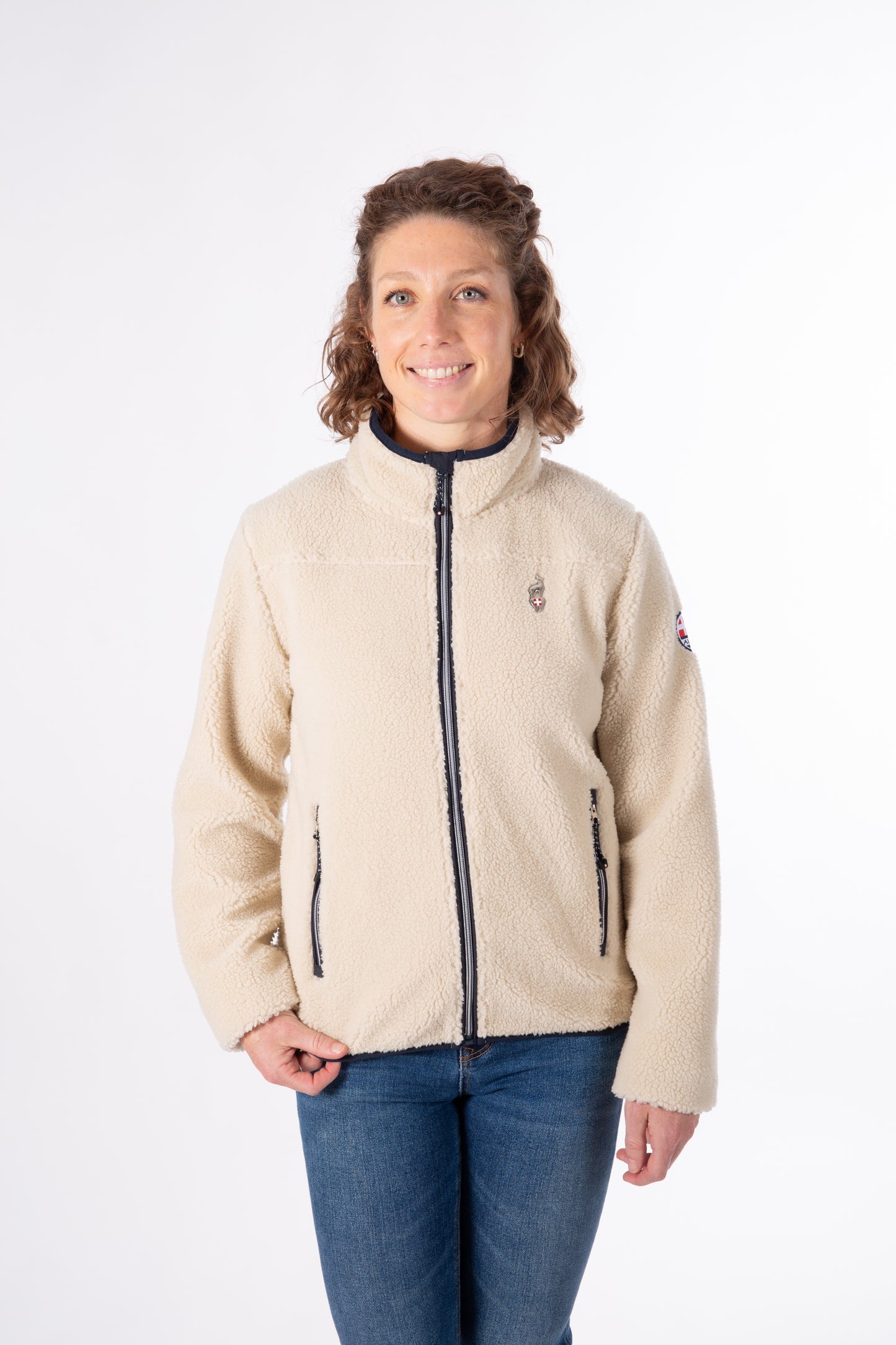 Sherpa Jacke - SARRA Greige - Warm