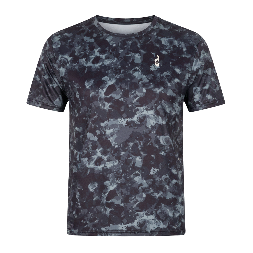 Sport-T-Shirt - TOMMY Black AOP - Atmungsaktivität