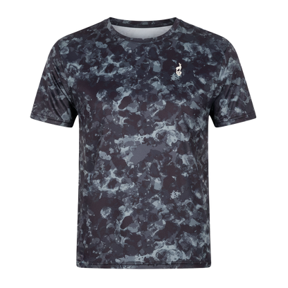 Sport-T-Shirt - TOMMY Black AOP - Atmungsaktivität