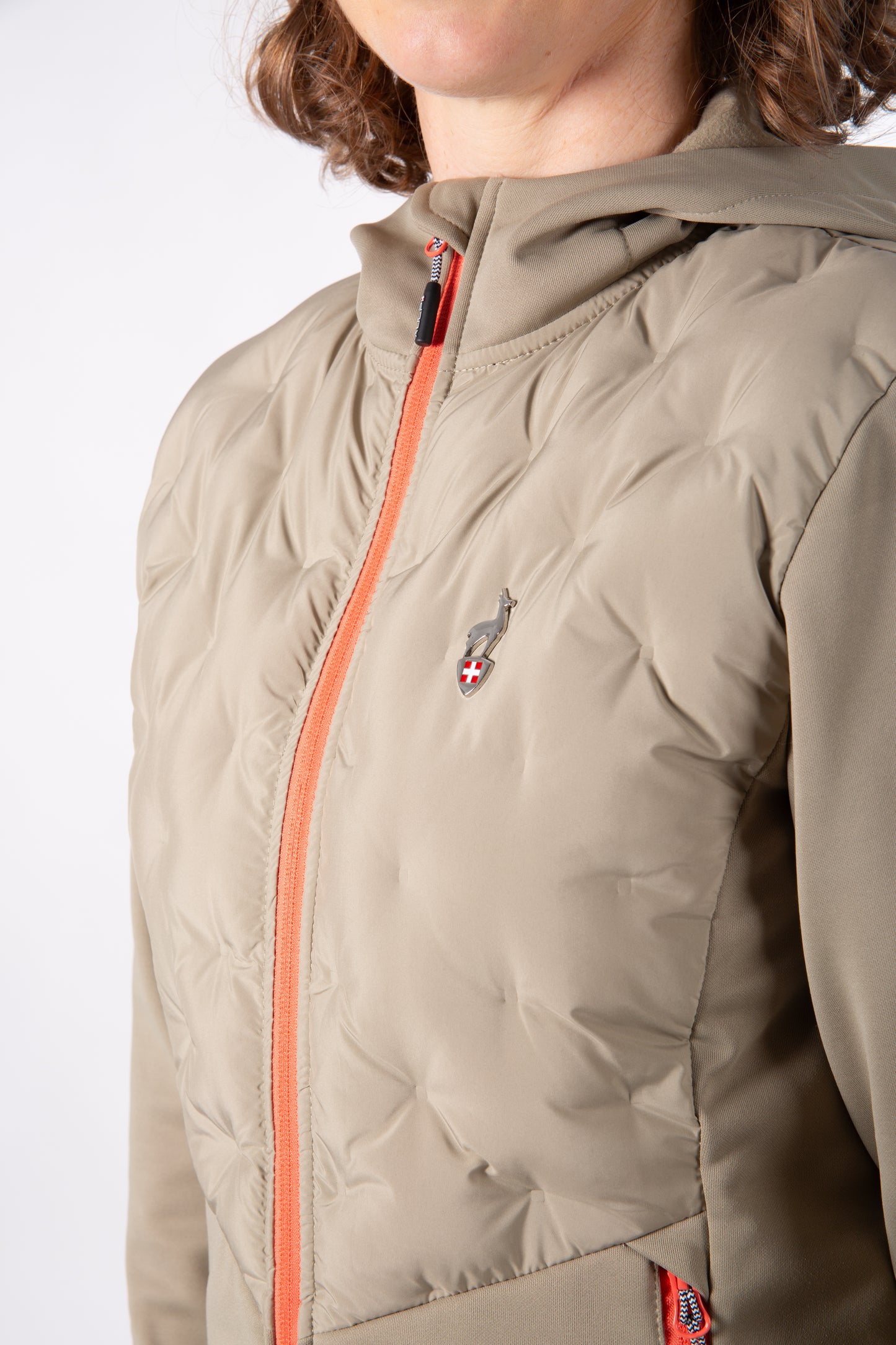 Hybridjacke - VOLTA Khaki - Wärmeregulierung