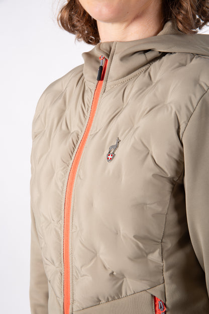 Hybridjacke - VOLTA Khaki - Wärmeregulierung