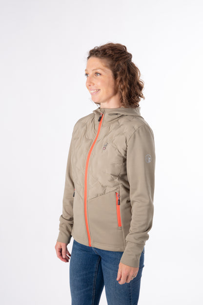 Hybridjacke - VOLTA Khaki - Wärmeregulierung