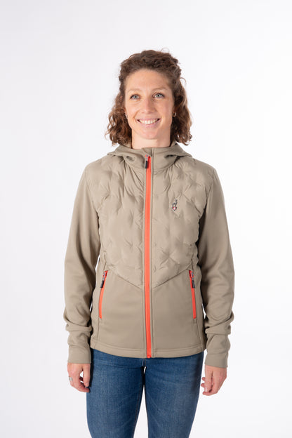 Hybridjacke - VOLTA Khaki - Wärmeregulierung