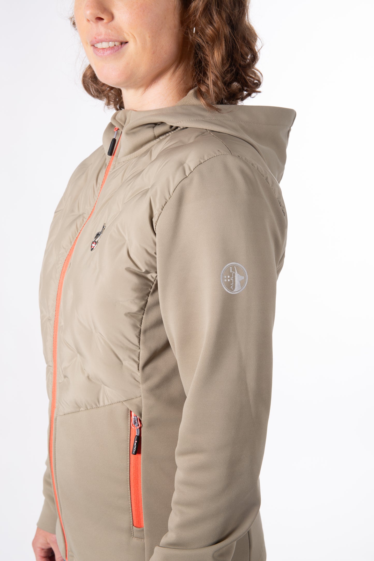 Hybridjacke - VOLTA Khaki - Wärmeregulierung