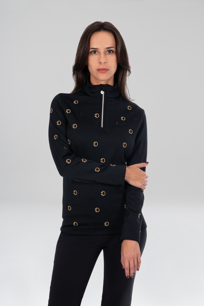 Baselayer - MERYL 2 Black - Elegantes Muster
