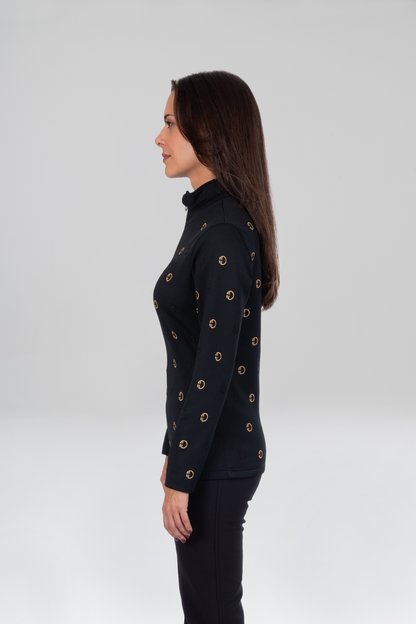 Baselayer - MERYL 2 Black - Elegantes Muster