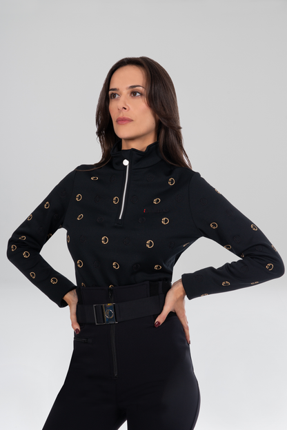 Baselayer - MERYL 2 Black - Elegantes Muster