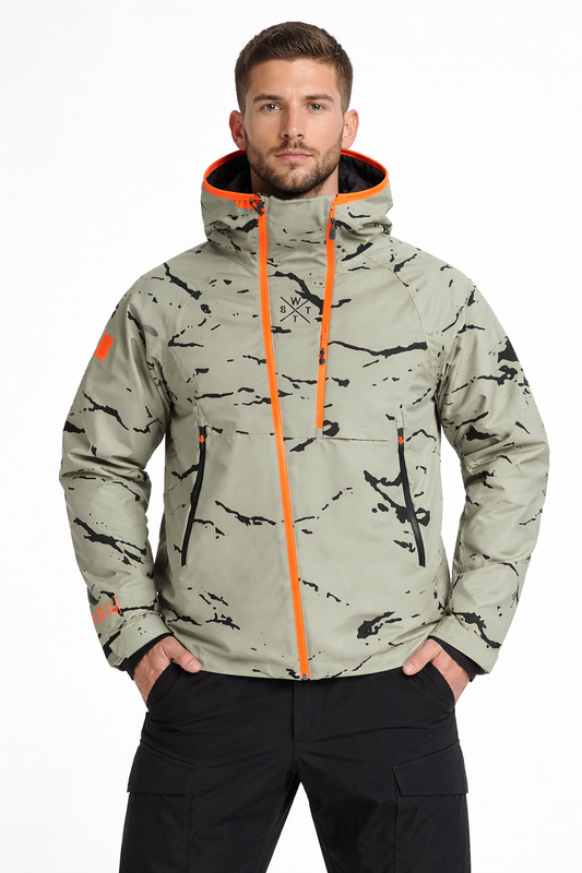 Skijacke - 1VENOM Camo Olive - 20K/20K Wassersäule