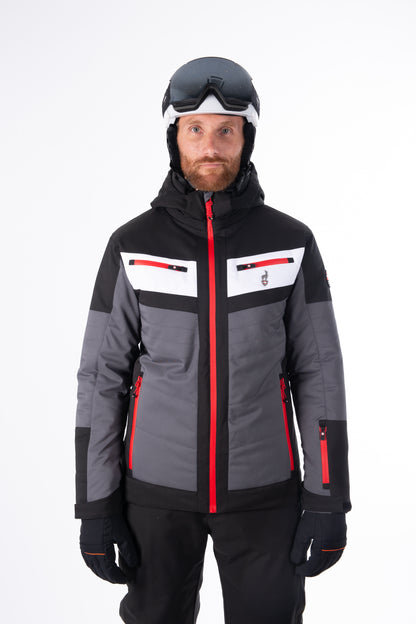 Skijacke - SHANE Anthrazit rot - 15k/15k Wassersäule