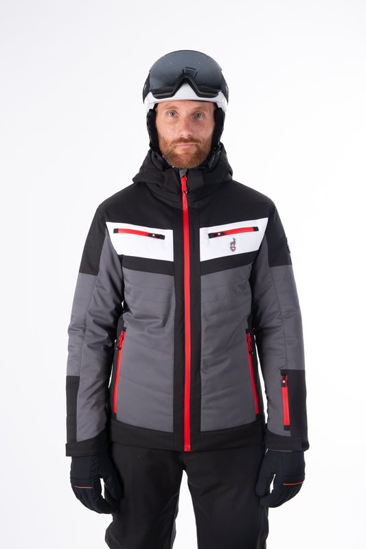 Skijacke - SHANE Anthrazit rot - 15k/15k Wassersäule