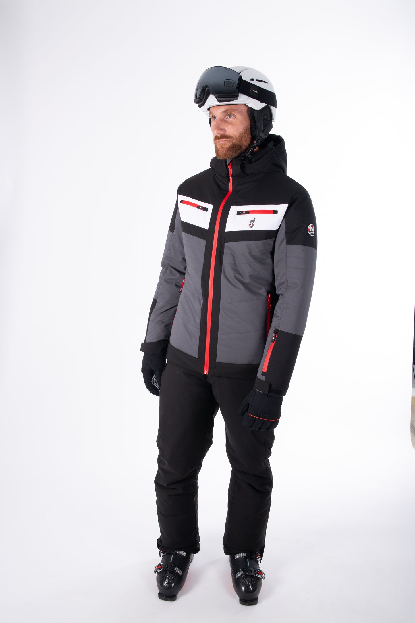 Skijacke - SHANE Anthrazit rot - 15k/15k Wassersäule