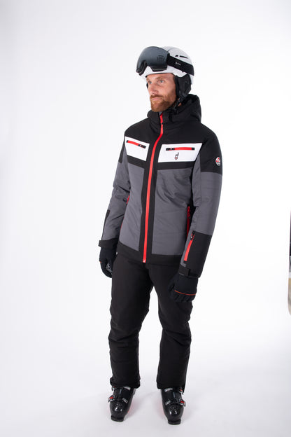 Skijacke - SHANE Anthrazit rot - 15k/15k Wassersäule