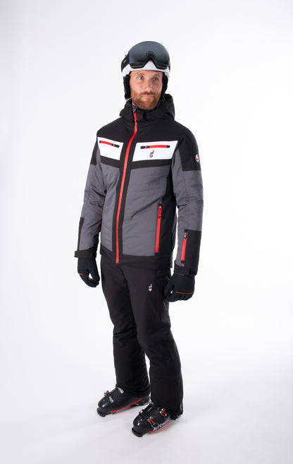 Skijacke - SHANE Anthrazit rot - 15k/15k Wassersäule