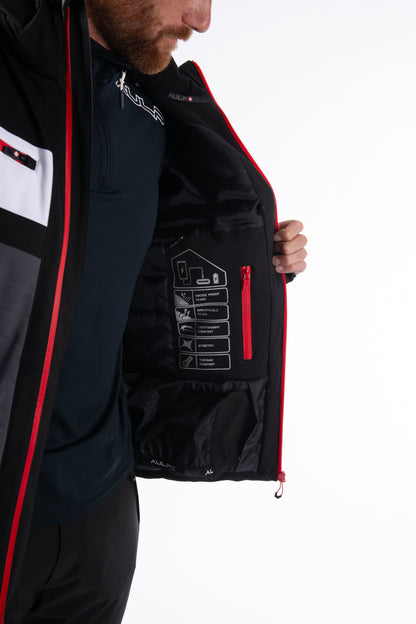 Skijacke - SHANE Anthrazit rot - 15k/15k Wassersäule