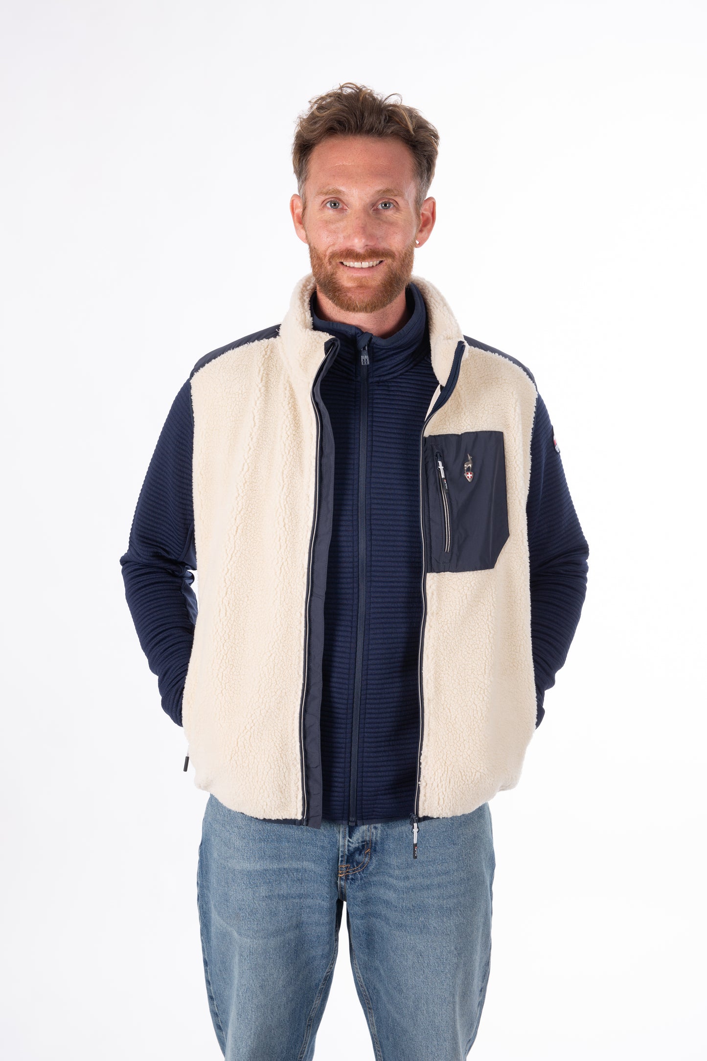 Fleeceweste - TARIK Greige - Warm