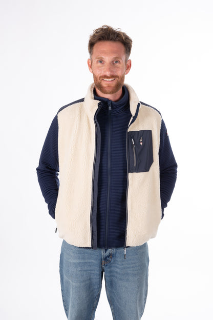 Fleeceweste - TARIK Greige - Warm