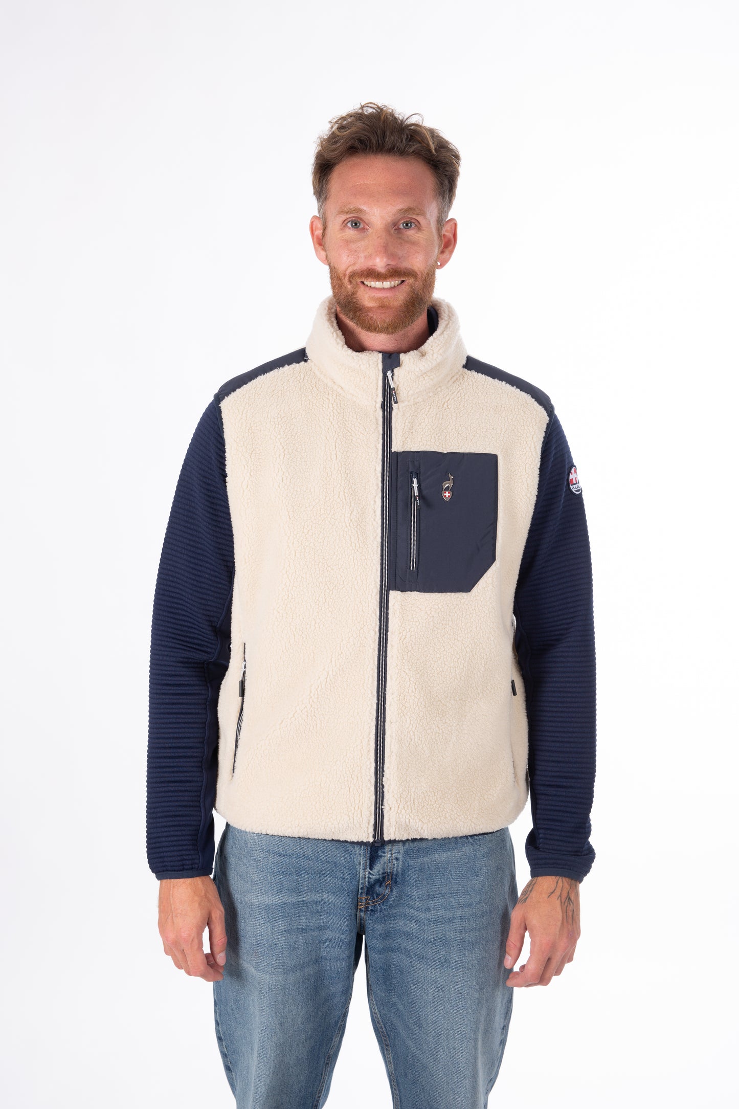 Fleeceweste - TARIK Greige - Warm