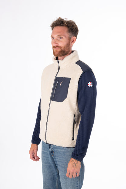 Fleeceweste - TARIK Greige - Warm