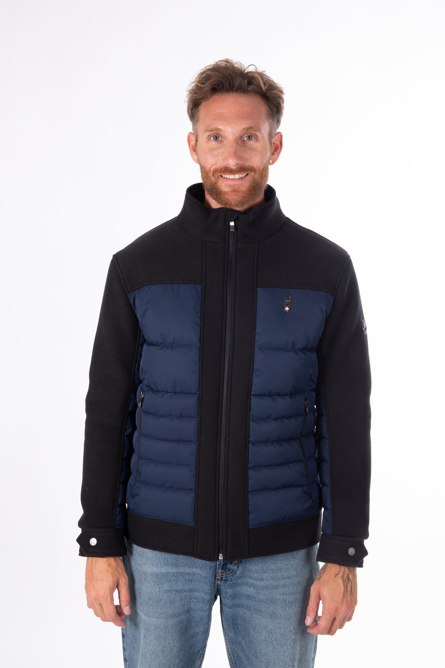 Hybridjacke - VALDO Navy - 66 % Polyamid