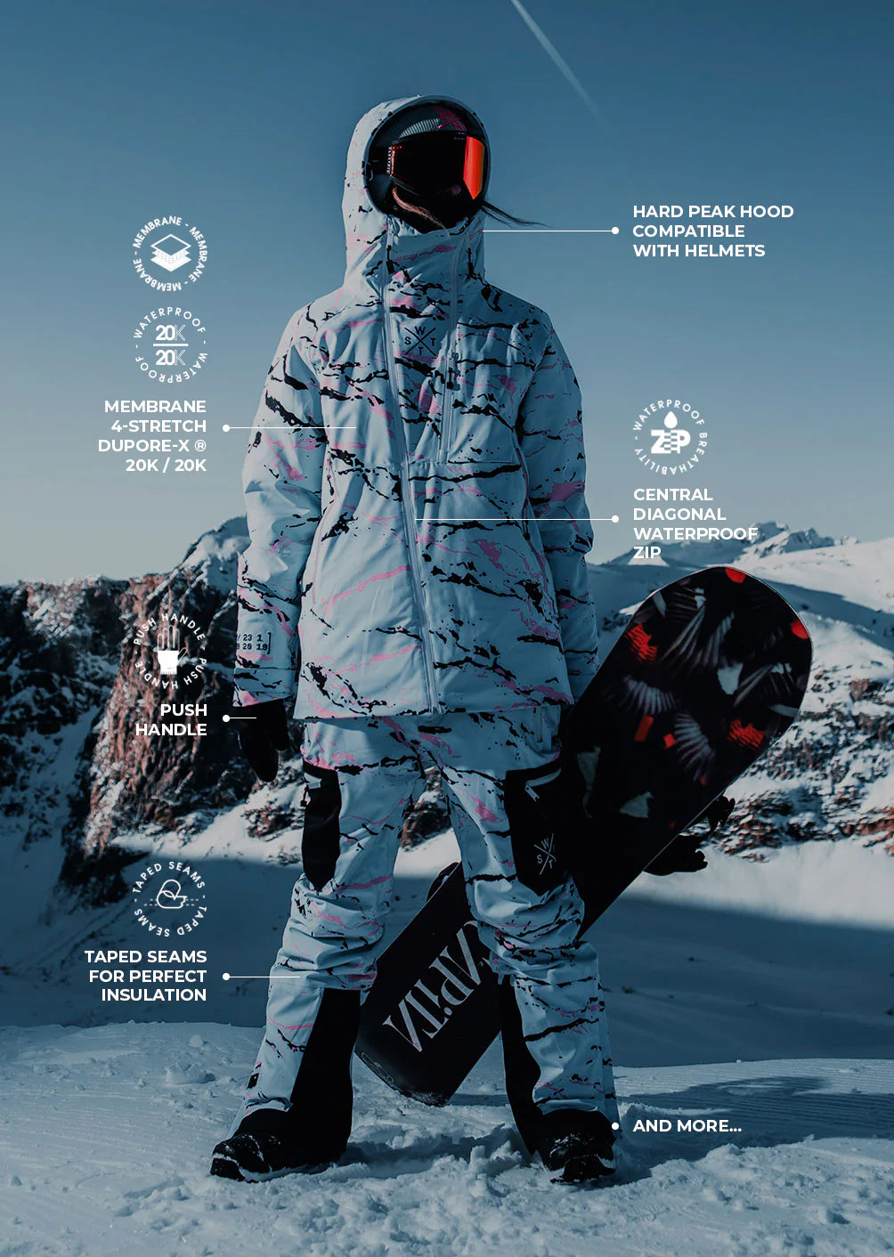 Skijacke - 1VENOM-G MC460 - 20k/20k Wassersäule