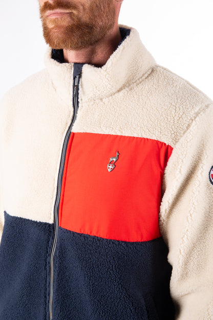 Sherpa Jacke  - VOGUE Navy/Flame Red - Bewegungsfreiheit