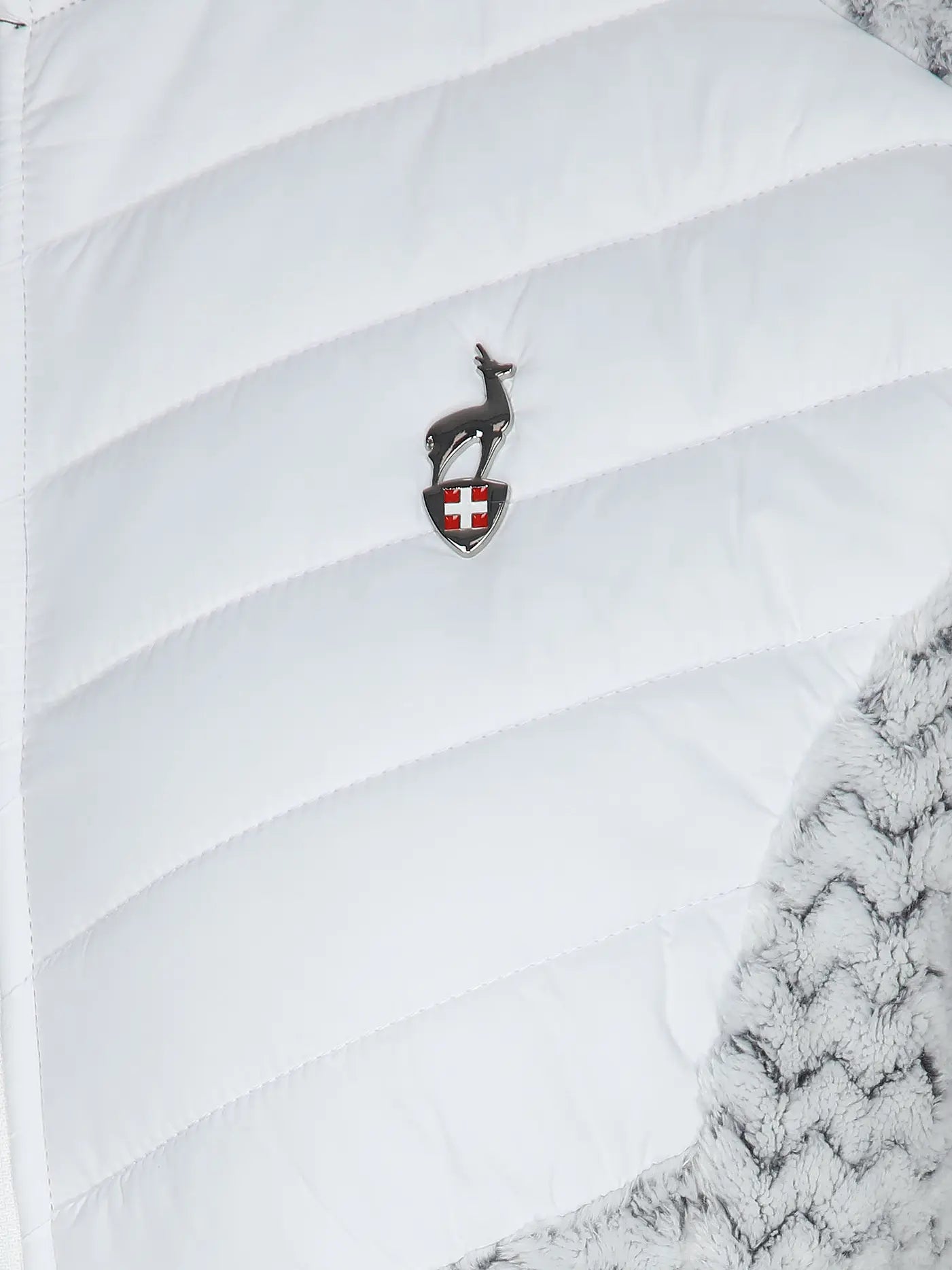 Hybridweste - CORDA white - Stilvoller Kälteschutz