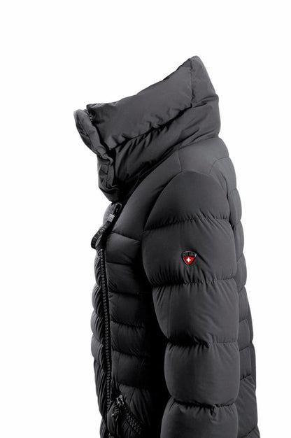 Daunenmantel - KATANEC POD0405 Schwarz -  Daunenwattierung