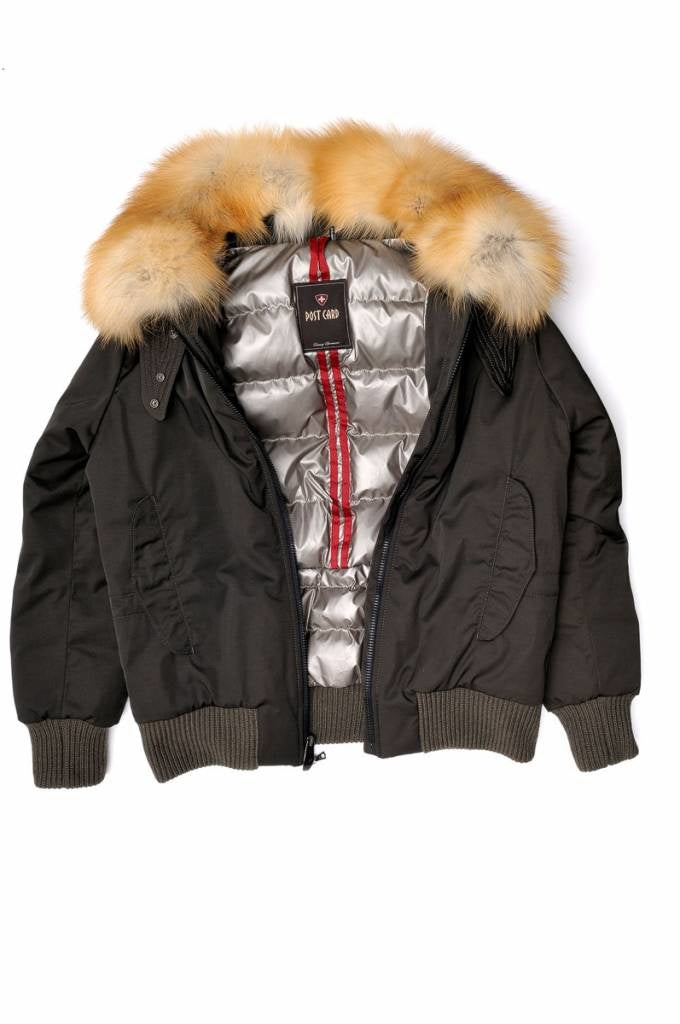 Anorak - MAROON AM FUR Pod0393 808 -  Daunenfüllung