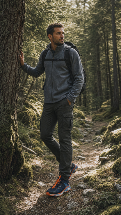 Herren Trekkingschuh - TRAMP/NAVY - Waterproof