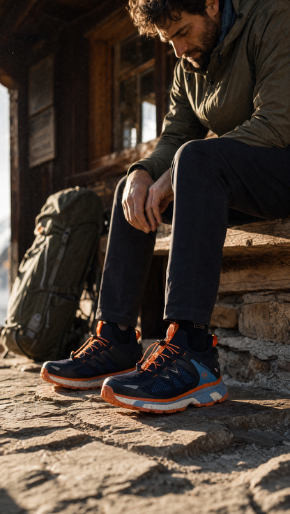 Herren Trekkingschuh - TRAMP/NAVY - Waterproof