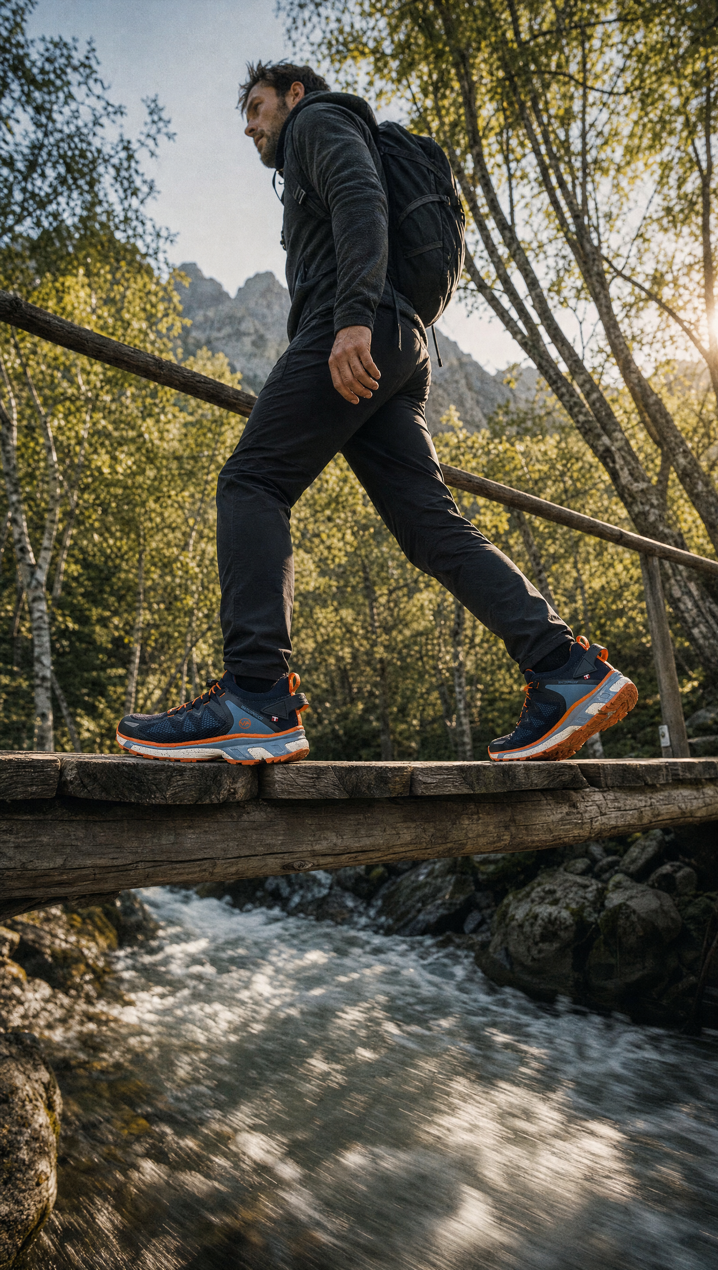 Herren Trekkingschuh - TRAMP/NAVY - Waterproof