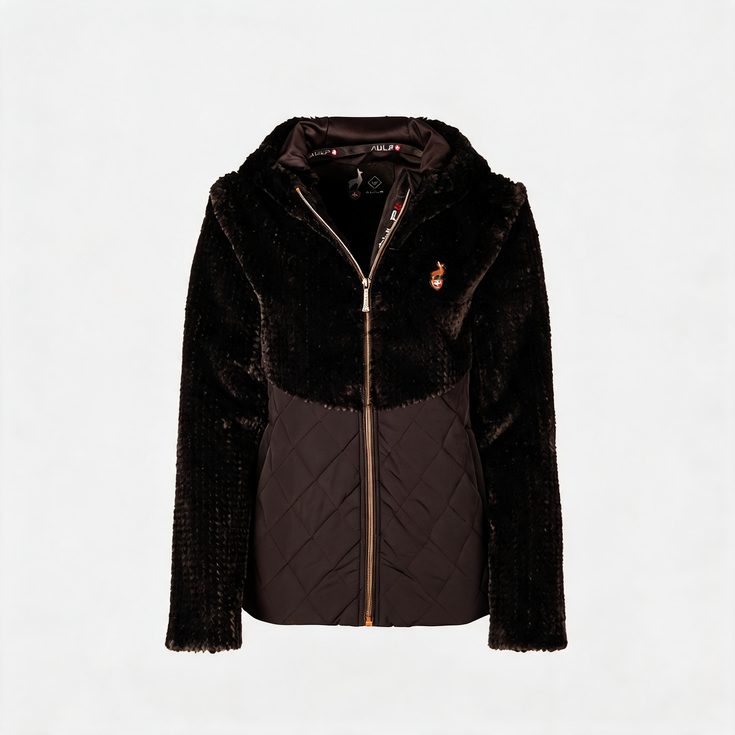 Fakefell Jacke Damen – COCCO – Schwarz