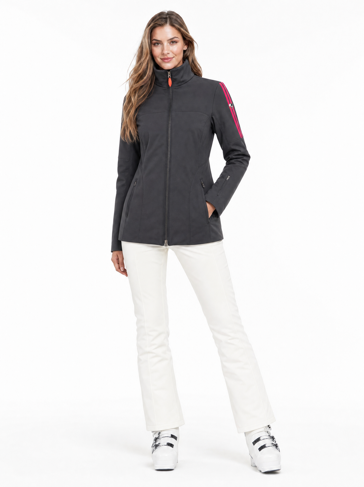 Postcard ALLORA LIGHT Damen Skijacke Schwarz – am Model