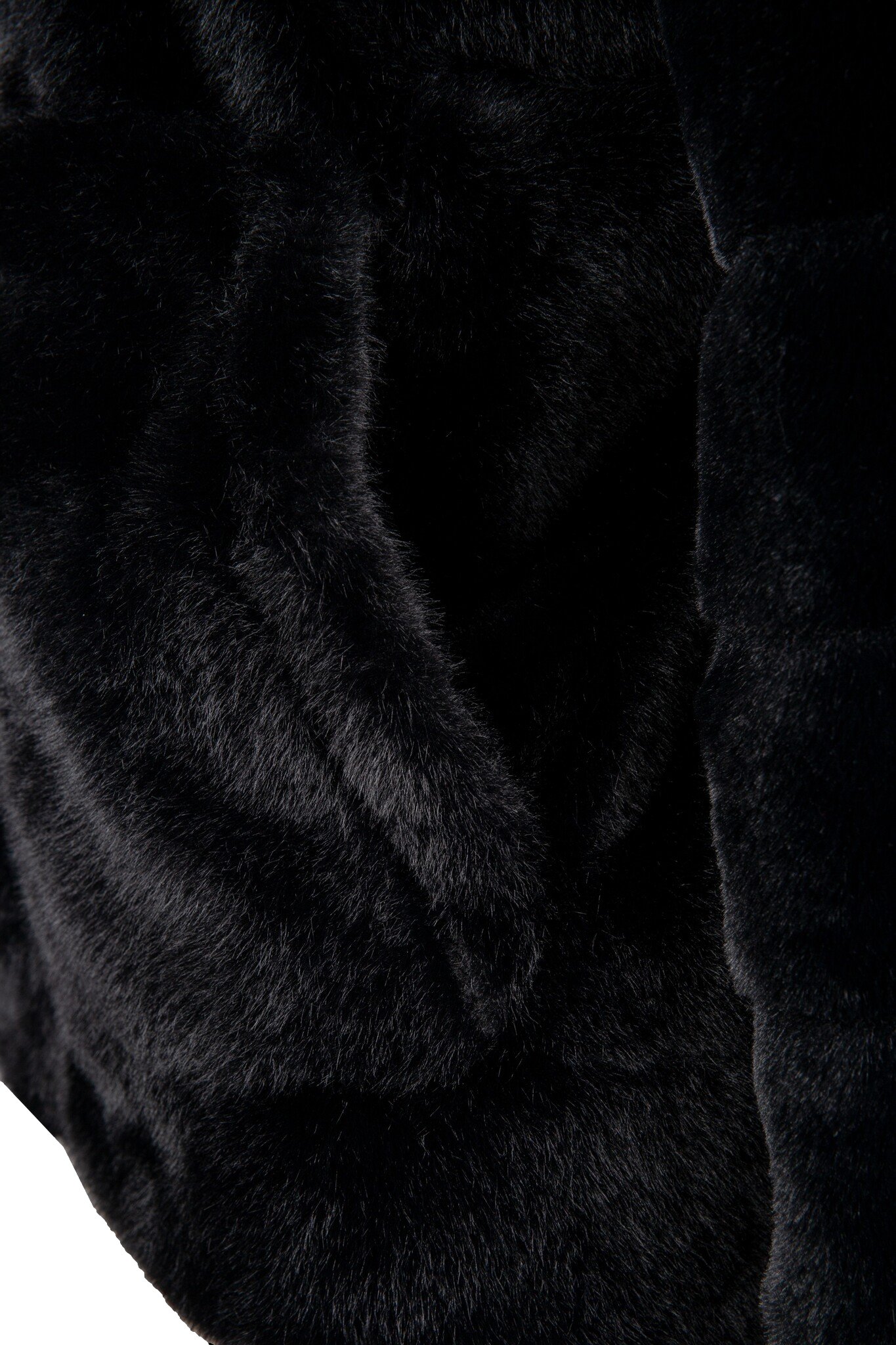 Fleecejacke - NALOR Black - schützenden Kapuze
