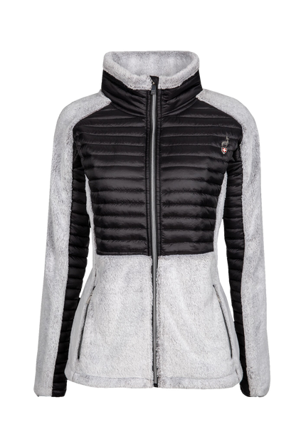 Hybridjacke - LAMMY Black - Zwei-Material-Design