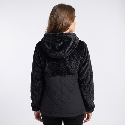 Fakefell Jacke Damen – COCCO – Schwarz