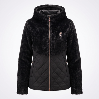 Fakefell Jacke Damen – COCCO – Schwarz
