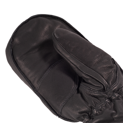 Damen Fäustlinge - LF-45L Black - Hochwertigem Leder